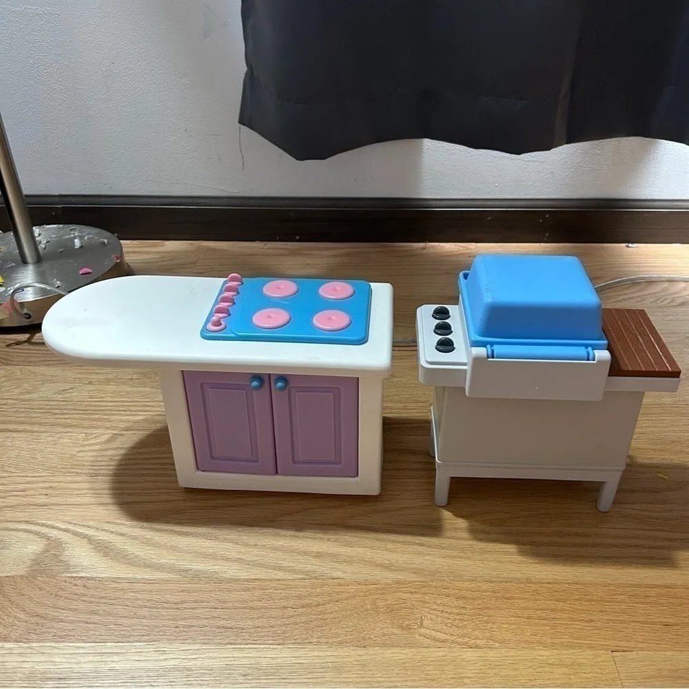 Vintage Little Tikes My Size Grill & Stove Rare Doll House Barbie Play Furniture